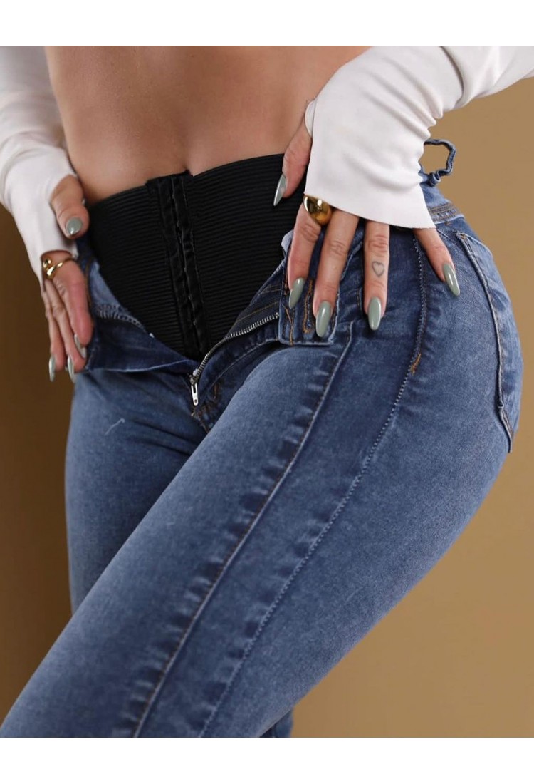 Calça Jeans modeladora lipo e empina bumbum  Skinny